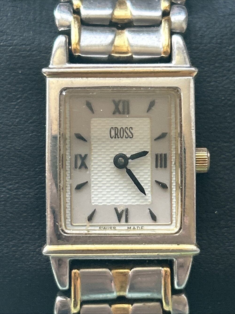 Cross Two Tone Swiss Made Sapphire Crystal Women’s Quartz Watch